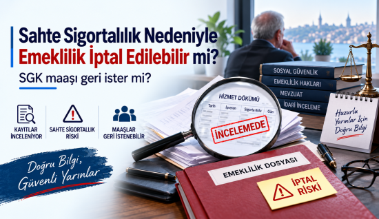 Sahte Sigortalılık Emekliliği İptal Ettirir mi? SGK Maaşı Geri İster mi?